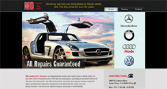 Desktop Screenshot of mbgermancarservice.com